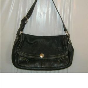 Coach Chelsea flap pebble leather purse